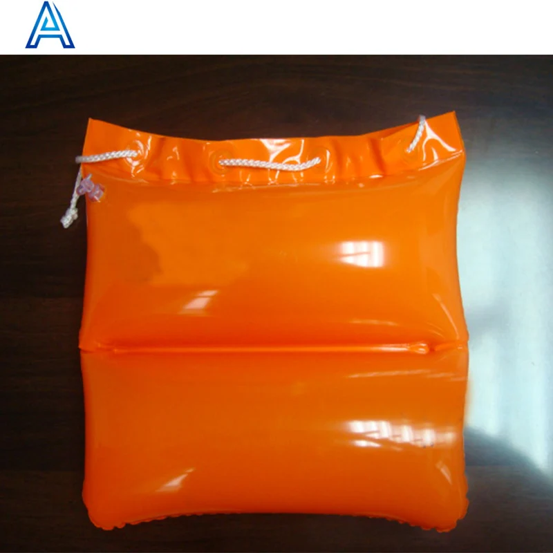 PVC inflatable bubble pillow bag for beach pool water-proof sleeping handle bag shopping promotion bag