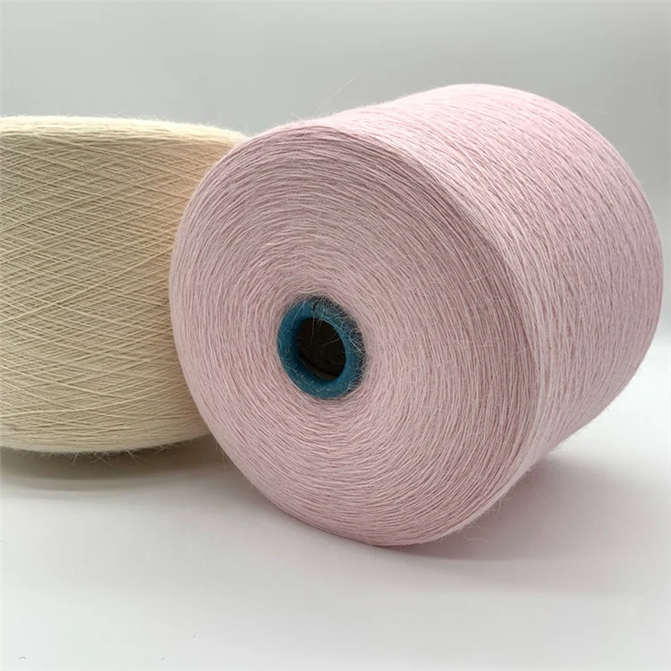 
1/15 NM 50%Angora 50%nylon blended dyed yarn blend yarn for knitting 