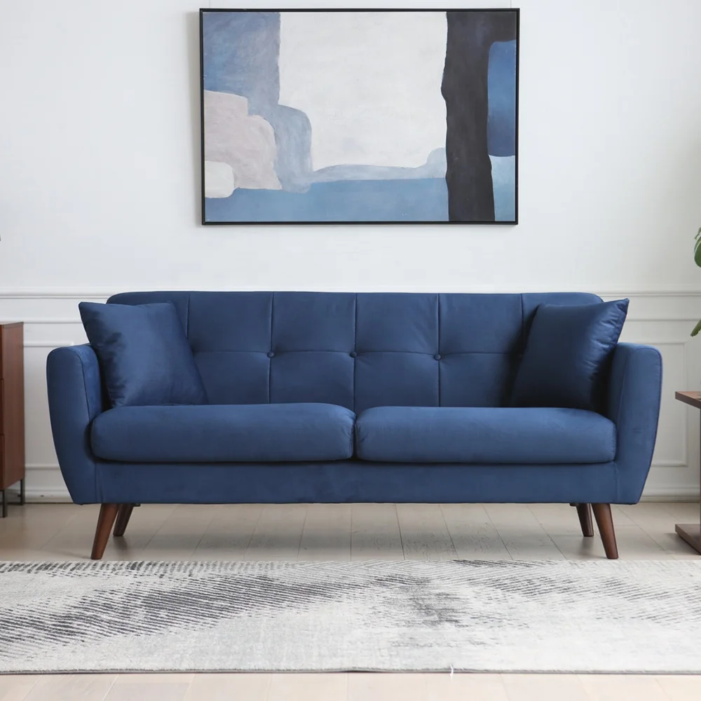 Темно-Синий тканевый защитный диван для собак и кошек