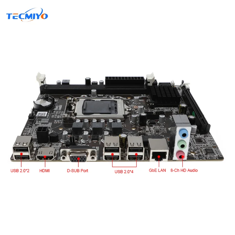  Новая материнская плата H61 встроенная видеокарта LGA 1155 розетки ЦП DDR3