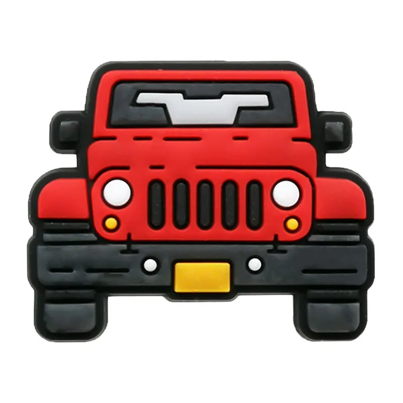 Wholesale  car series croc charm Bracelet Pvc Shoe Accessories For Women Kids Clog Charms