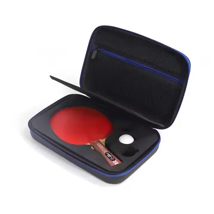 Dual Ping Pong Paddle and Ball Carrying Case Made of EVA Fits for 2 Paddles and 2 Balls (Case Only)