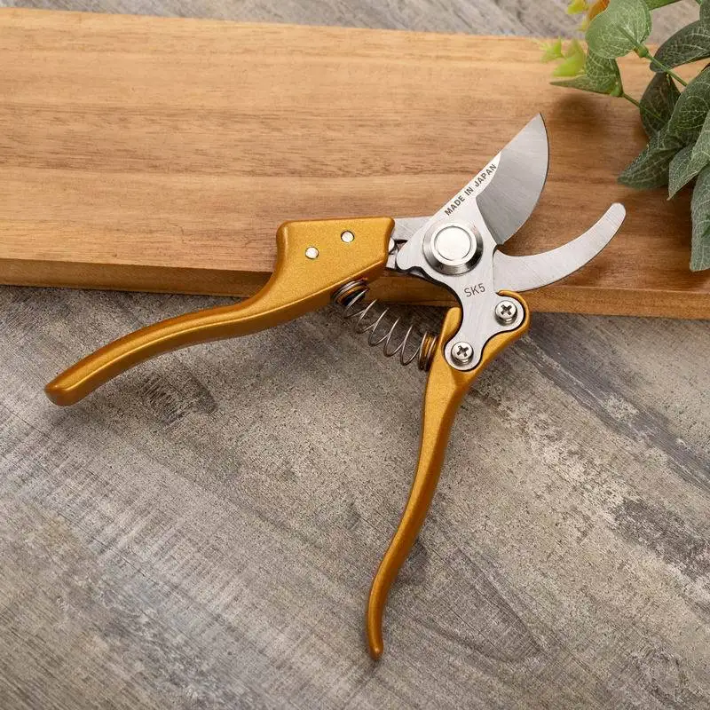 Professional 8.5 Inch SK5 Stainless Steel Garden Scissors Tree Flower Cutting Household Sharp Pruning Shears