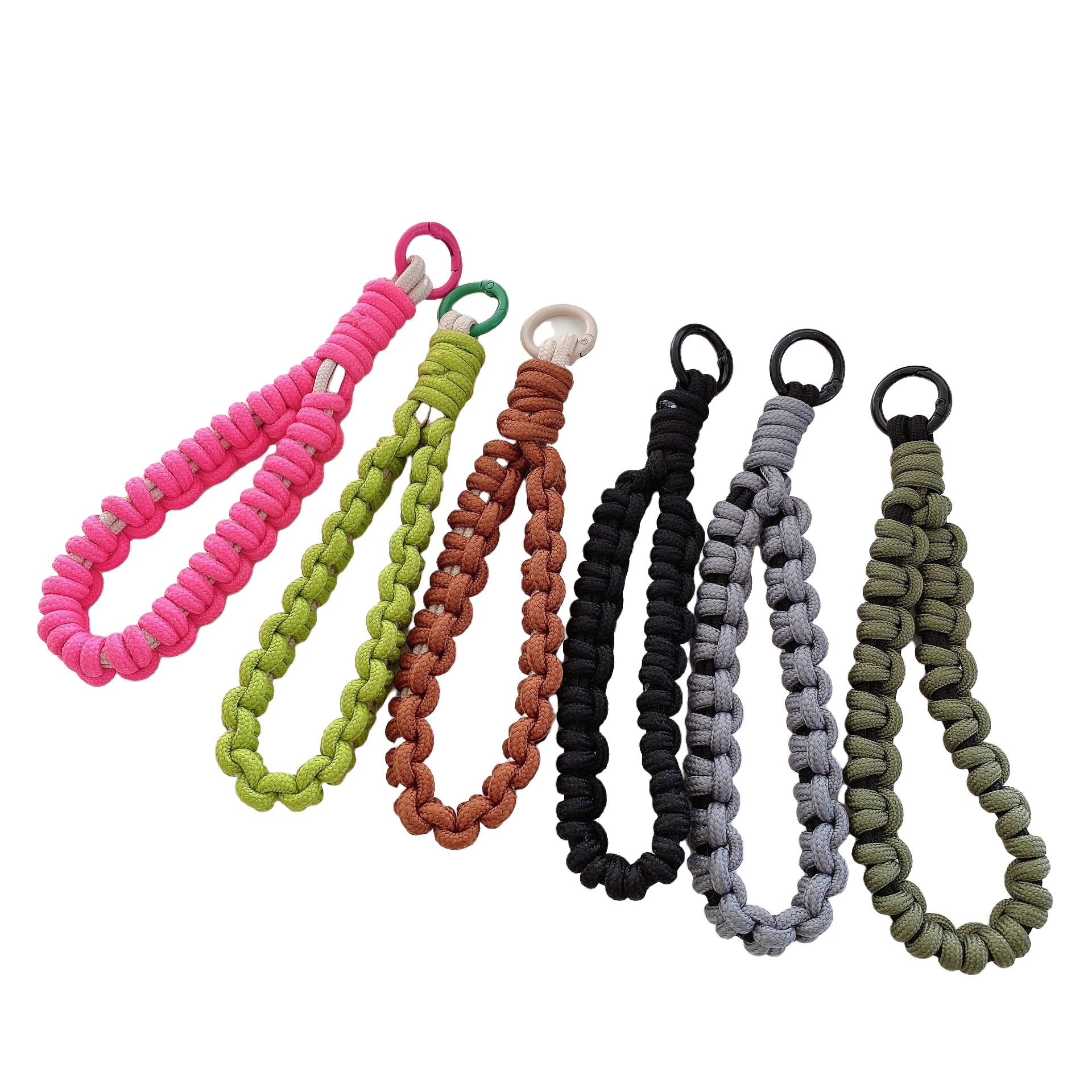 Wholesale mobile phone lanyard outdoor sports short rope wristband colorful mobile phone rope