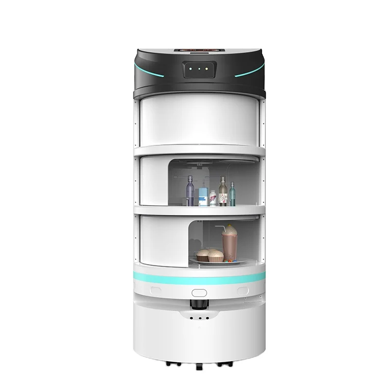 Factory Price Automatic Navigation  Robot Waiter Remote Control Intelligent Hospital Food Delivery Robot