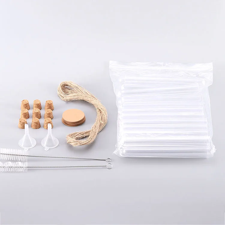 Wholesale Customize 15*100mm clear PS plastic test tube with cork