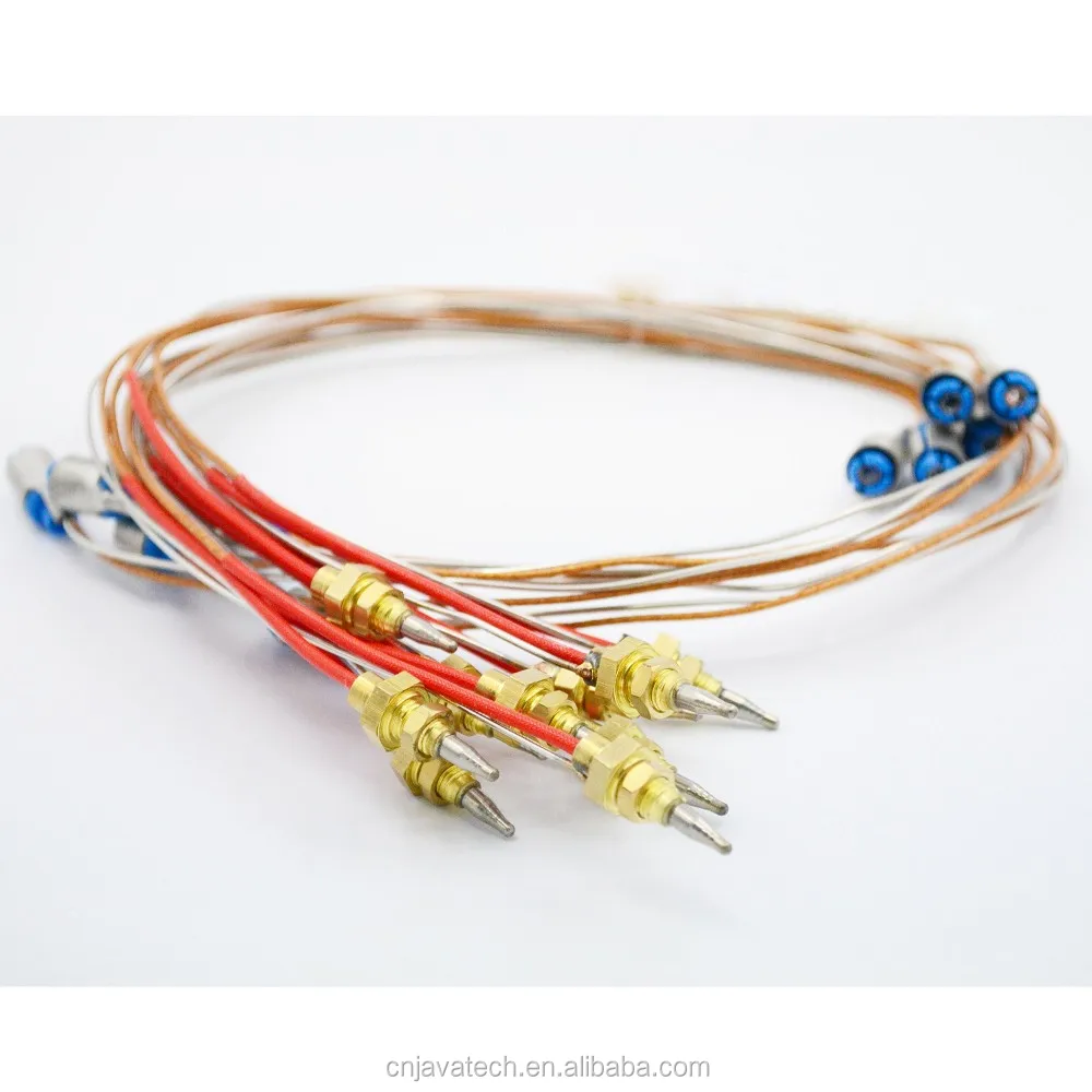 
High temperature resistance cotton-covered wire coaxial type with insert terminal thermocouple gas stover/gas oven parts 