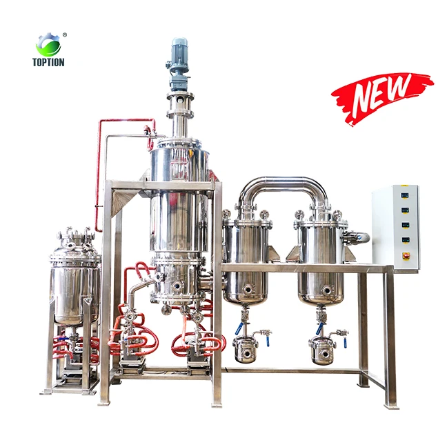 New stainless steel wiped film distillation gear pump wiped film distillation cbd distilled wiped film machine