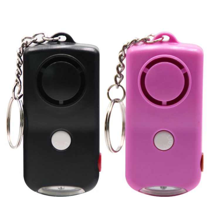 130db Personal Alarm Safe Personal Security Alarm Keychain For Women with LED Light