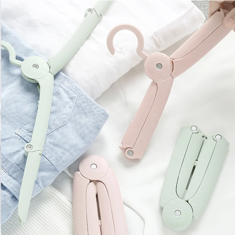 Hot Selling Collapsible Plastic Clothes Hanger, Manufacturer Folding Plastic Hangers For Clothes