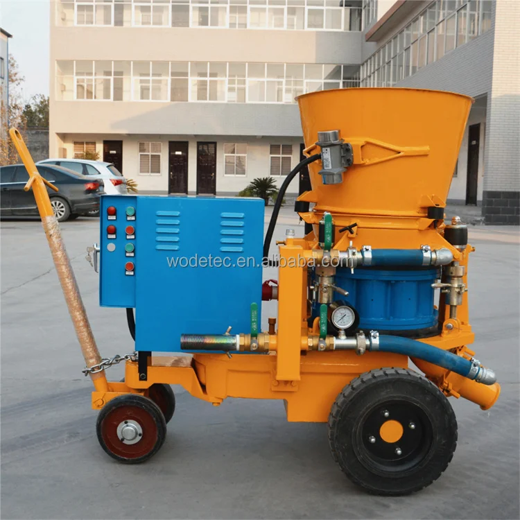 1.5~9m3/h China portable dry mixing electric castable refractory shotcrete machine system