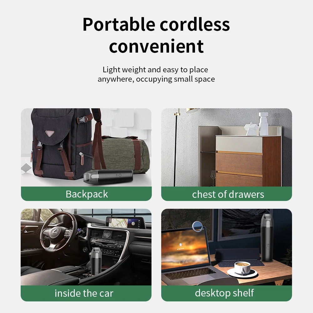 Car Vacuum Cleaner Handheld 4 in 1 Air Duster Keyboard Computer Portable Dust cleaner for cleaning