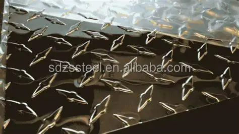 Холоднокатаная алмазная пластина из алюминиевого сплава с рисунком