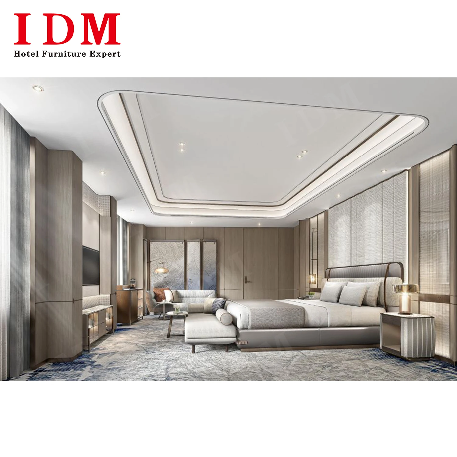 Commercial 5 star boutique hotel living room sets furniture package luxury adult bedroom furniture set king size room