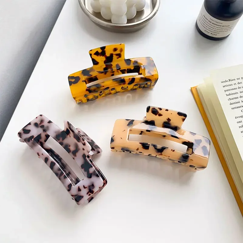 Hawaiian Style Fashion 39 Colors Acrylic Large XL Acetate Hair Claw Clips 10.5CM for Woman