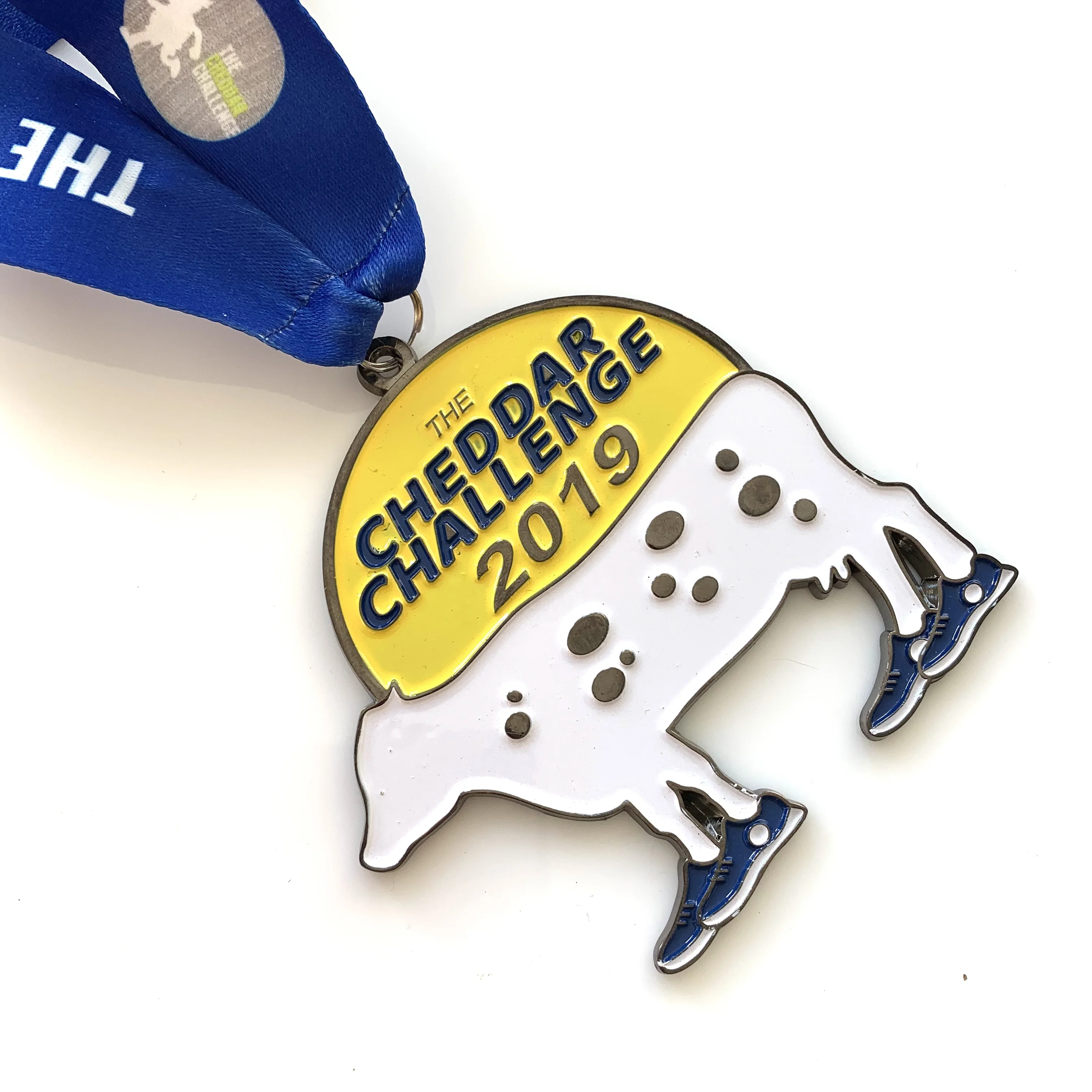 Production Cheap Custom 2d Metal Sports Gold Run Finisher Medals Storage Medal With Ribbon