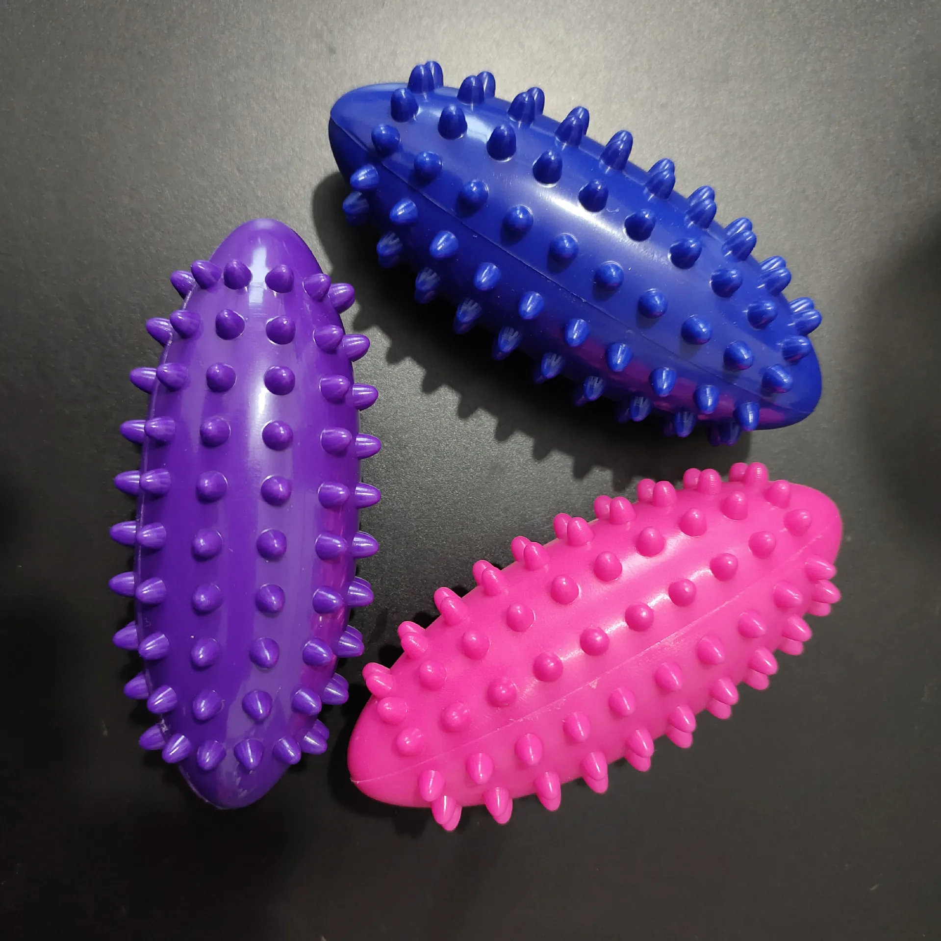 Custom Spiky Massage Balls Hard Soft Stress Reflexology Point Roller For Hand And Foot Myofascial Release