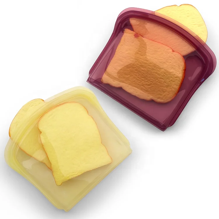 800 мл герметичные многоразовые силиконовые пакеты для хранения пищевых сэндвичей, силиконовые пакеты для грудного молока