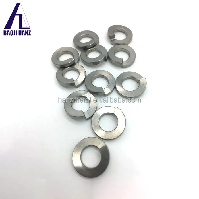 China customized fasteners gr5 flat thin m6 m8 m10 titanium washers split