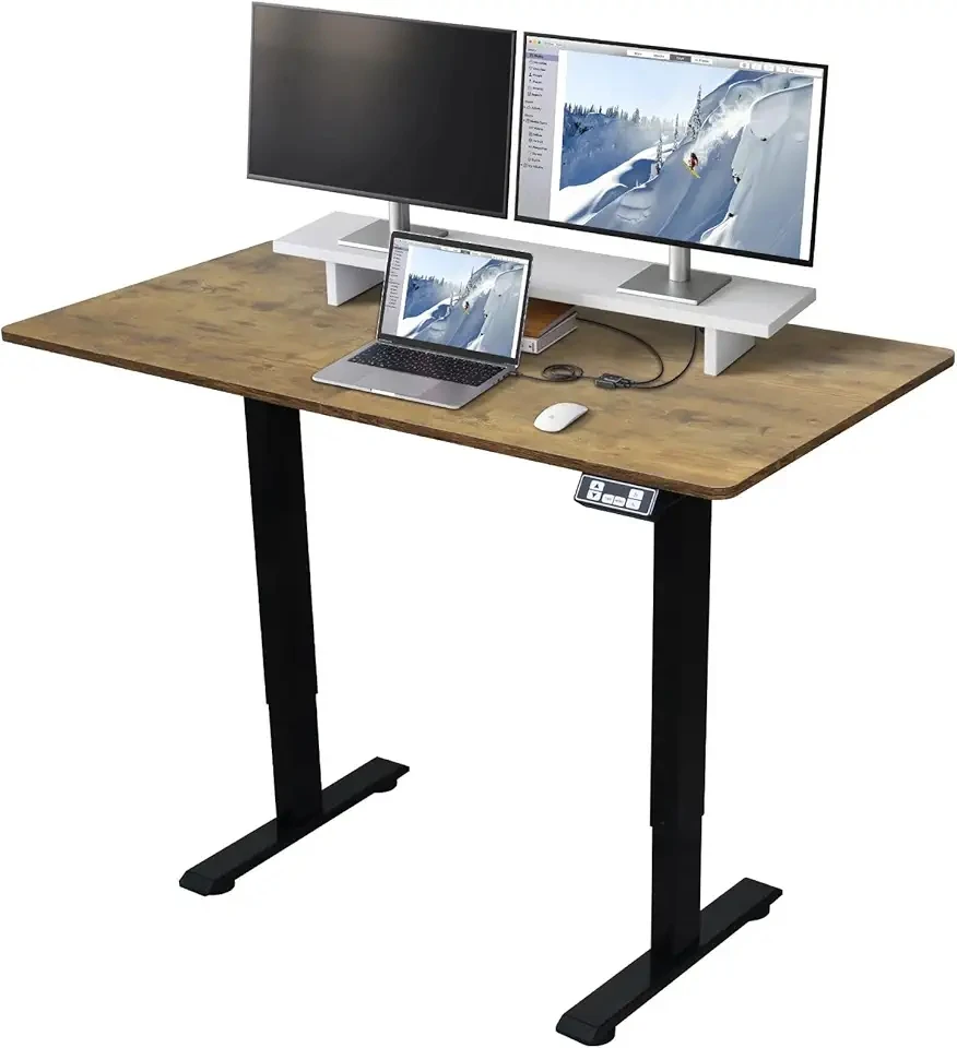 Регулируемый Электрический стоячий стол с 2-мя яркостью светодиодный экран 20 мм/с скорость подъема игровая стойка домашний офис