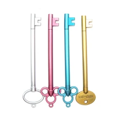Creative student stationery gel pen golden key shape neutral pen Tennis racket gel pen