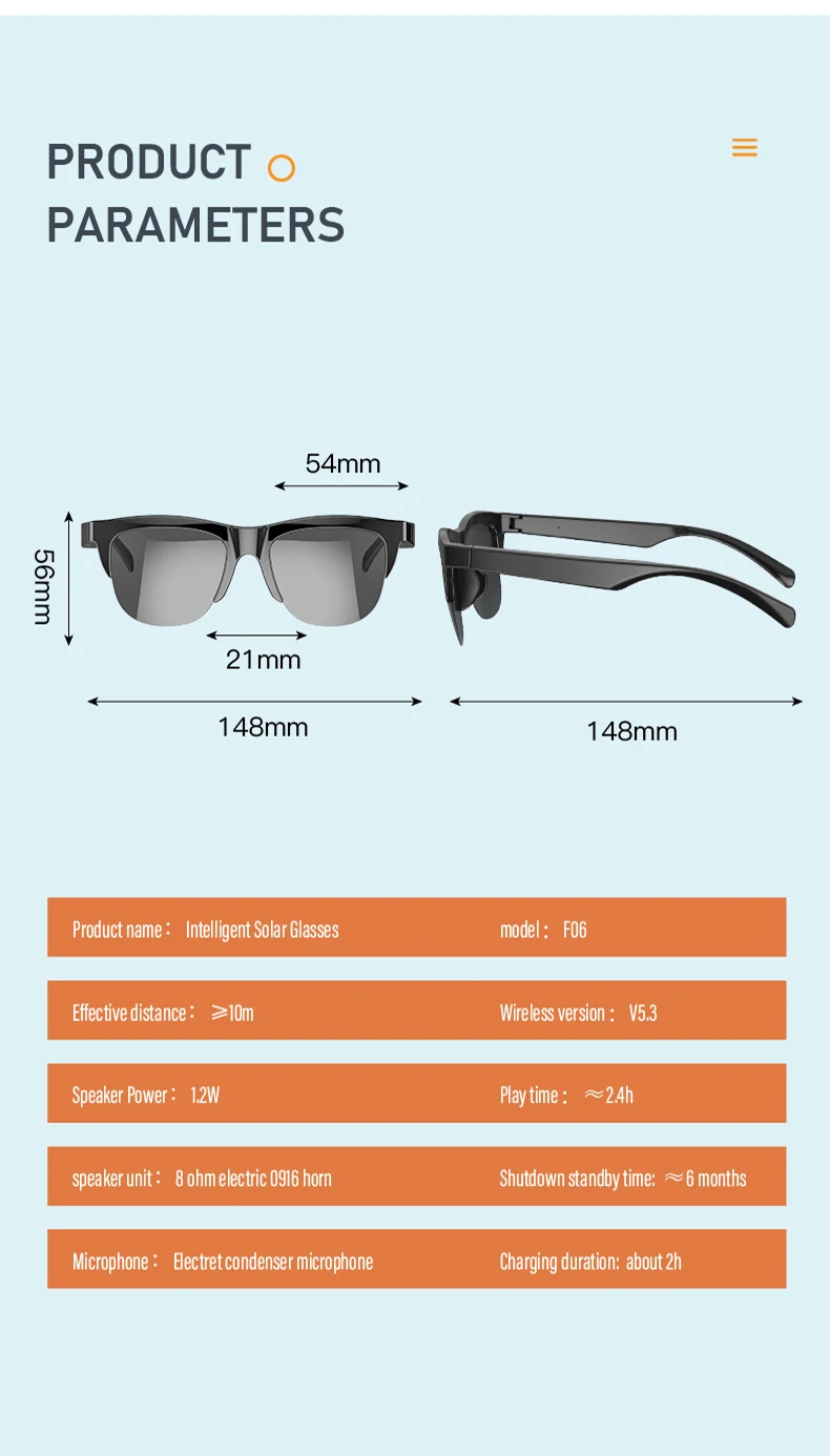 Hot Selling Fashion Blue Tooth Smart Bluetooth Sunglasses With Wireless Headphones Microphone For Unisex Outdoor Cycling Sport