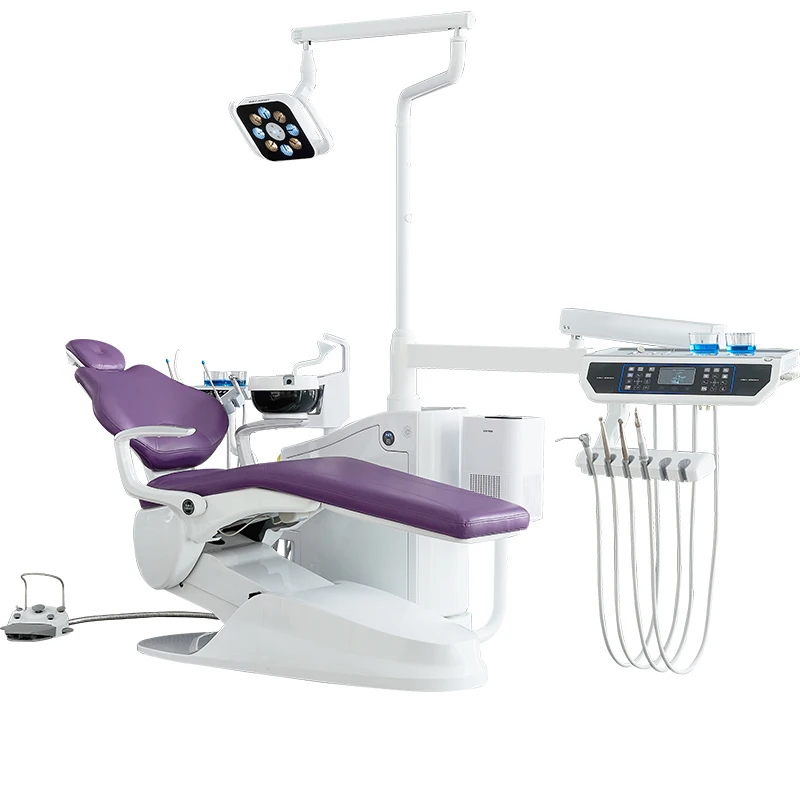 Европейский стандарт, итальянский безопасный дизайн, стоматологическое кресло с трехсторонним шприцем для дантиста