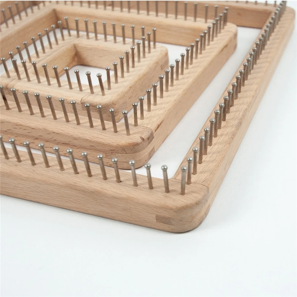 Wooden Weaving Loom Potholder Craft Wood Looper Loom