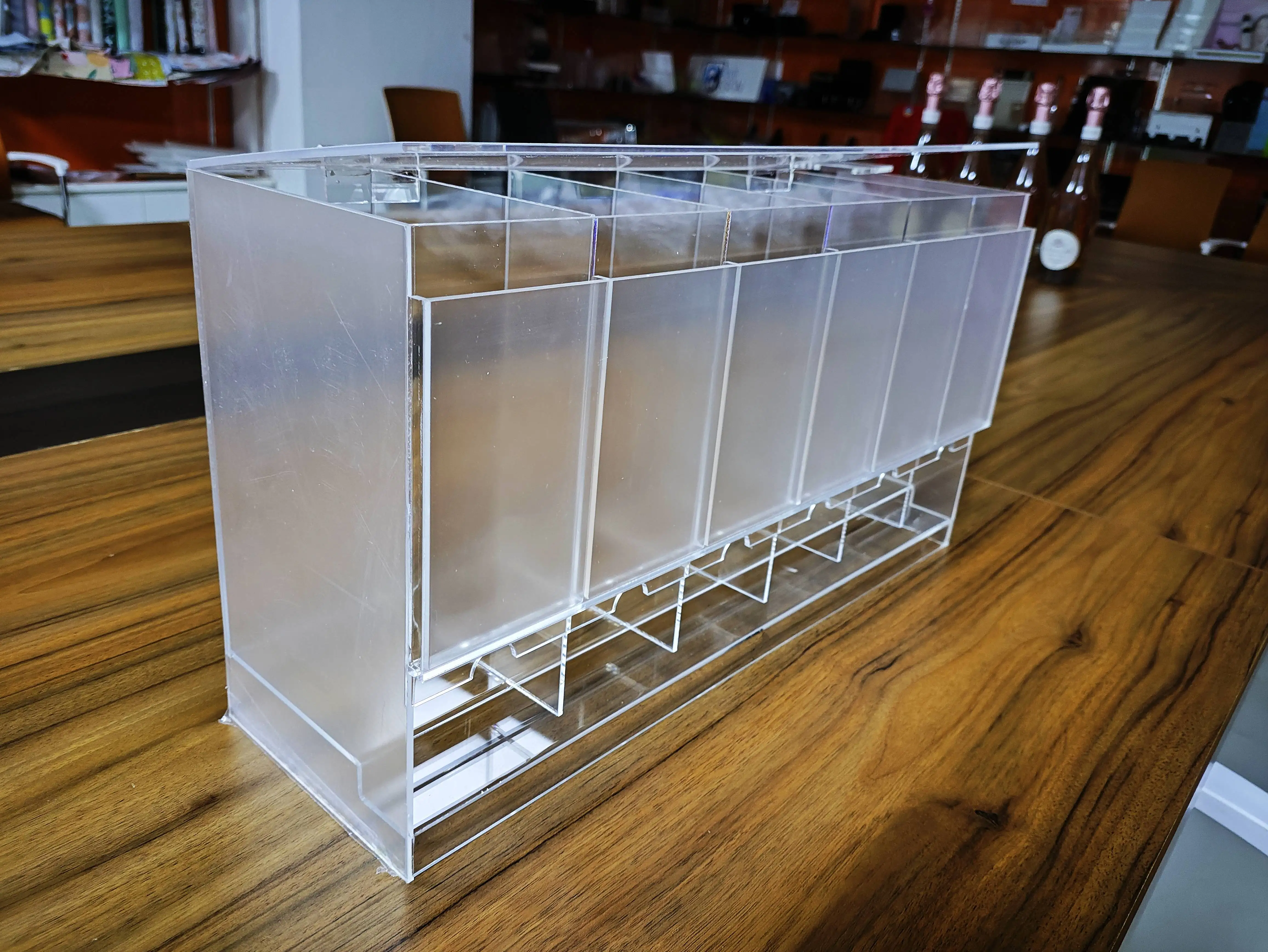 Custom Size Acrylic Pokemoon Pack Display Yugioh ETB MTG Digimon Game Card Holder Hard Plastic Booster Packs Dispenser