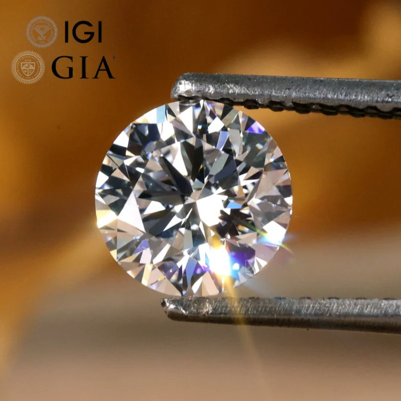 Wholesale Igi Gia Certified Cvd Hpht Loose Lab Grown Diamond VVS VS Lab Created Diamonds For Jewelry Pendant Ring 1 2 3 Carat