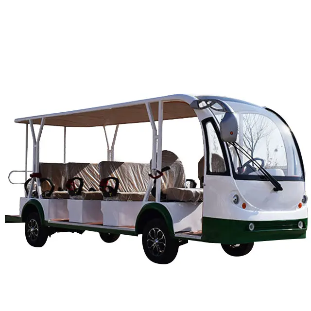 8 11 14 Seater Sightseeing Bus Electric City Shuttle Bus Comfortable 72V Electric Sightseeing Bus