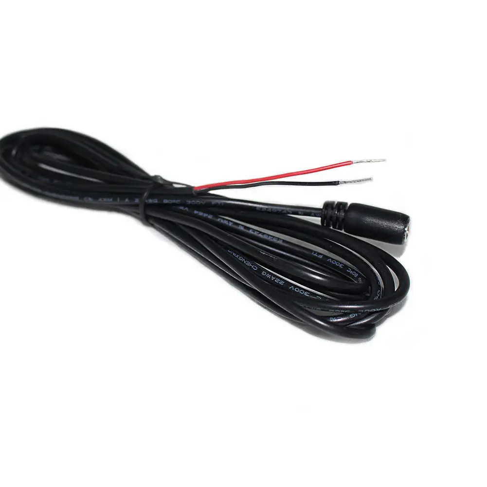 Custom DC 5.5*2.1 5.5*2.5MM Jack to open power extension cable