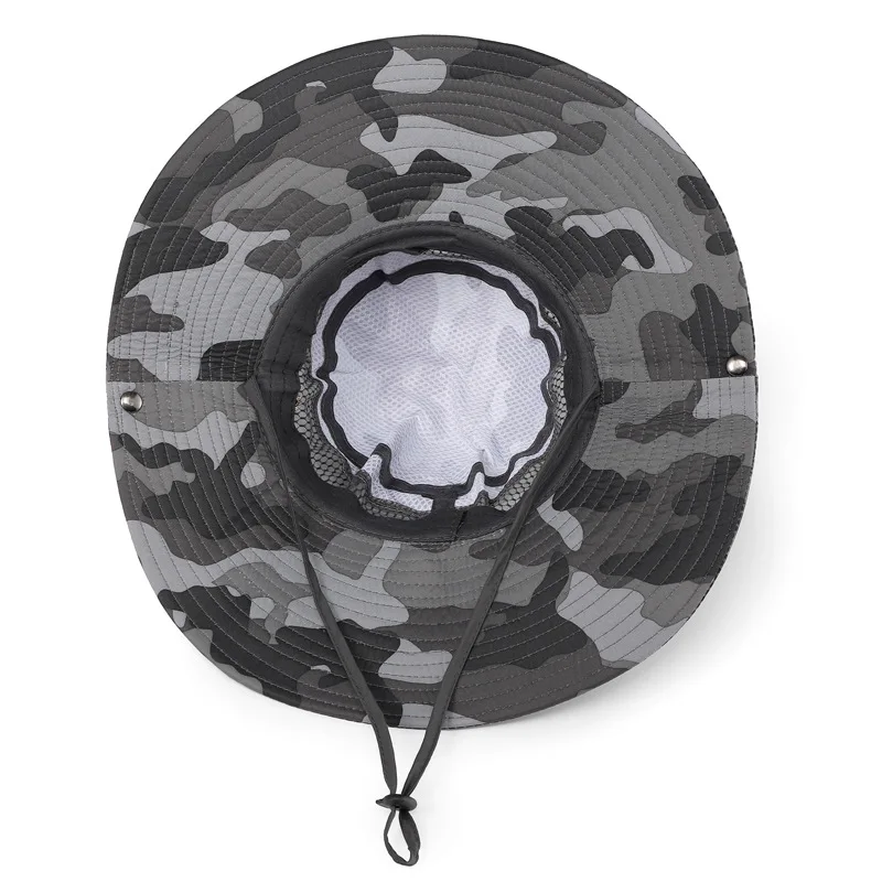 Logo Custom Boonie Hat Camouflage Big Brim Special Forces Tactical Hat Army Fan Bucket Hat