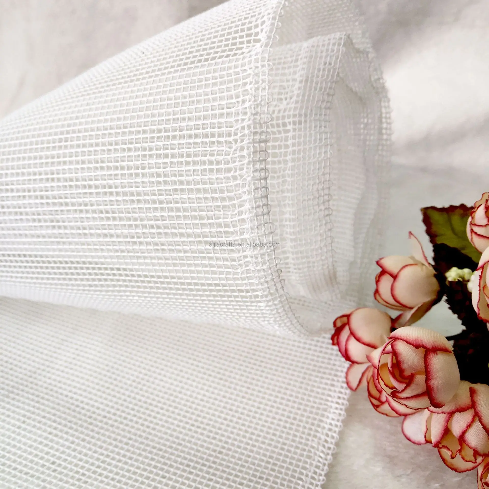 White Blank Canvas Mesh Rug Hooking Mesh DIY Rug Tapestry Home Deco Canvas Diy Crochet