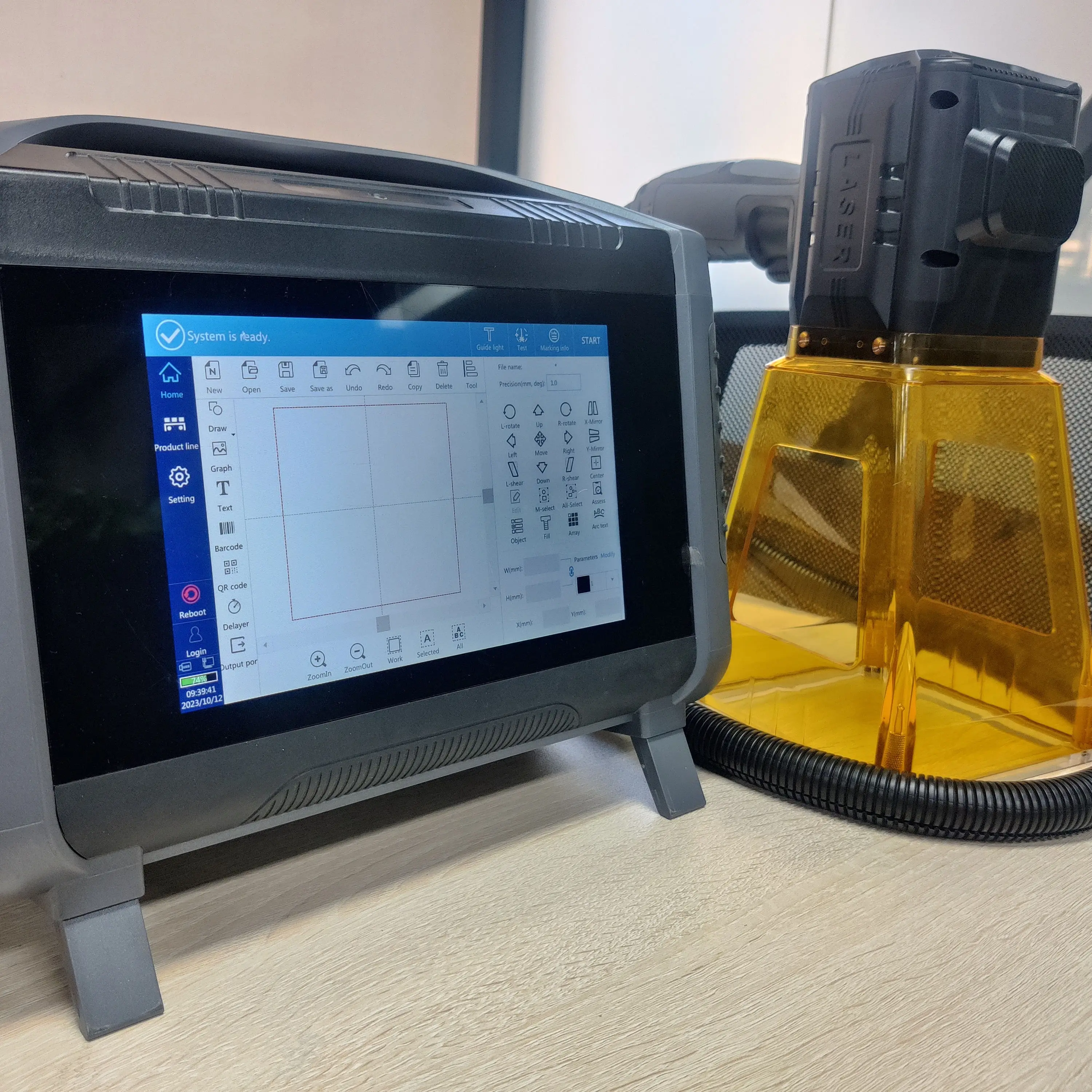 Convenient Mini Fiber Laser Marking Machine 20W 30W 50W Laser Printer Type Handheld Metal Engraving Machine