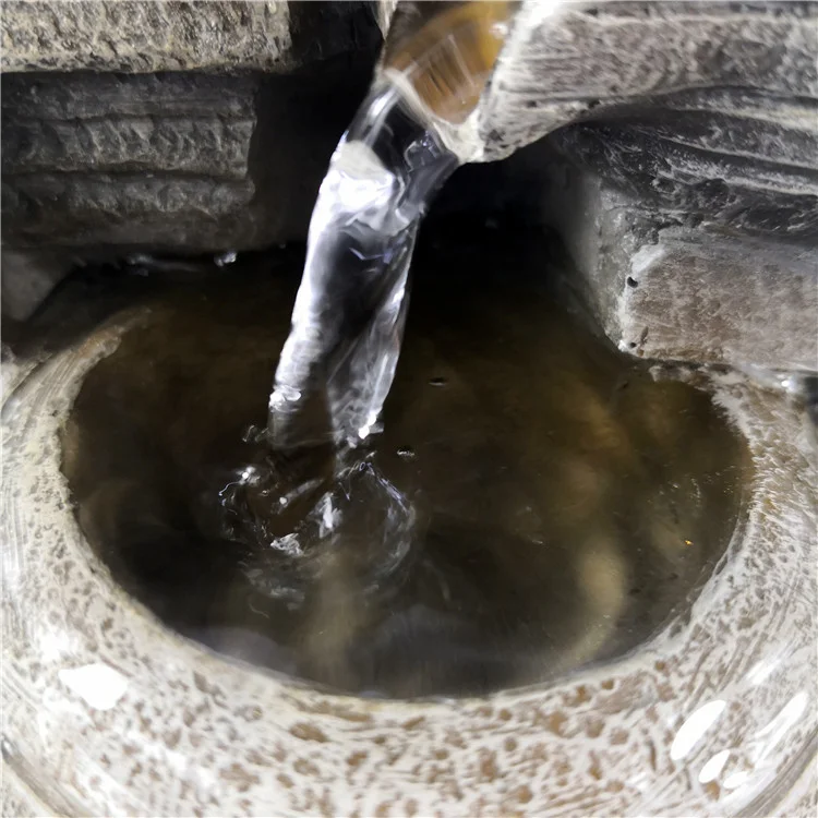 Wholesale Resin Flowing Ornaments 3 Tier Relaxation Indoor Waterfall Tabletop Water Fountain