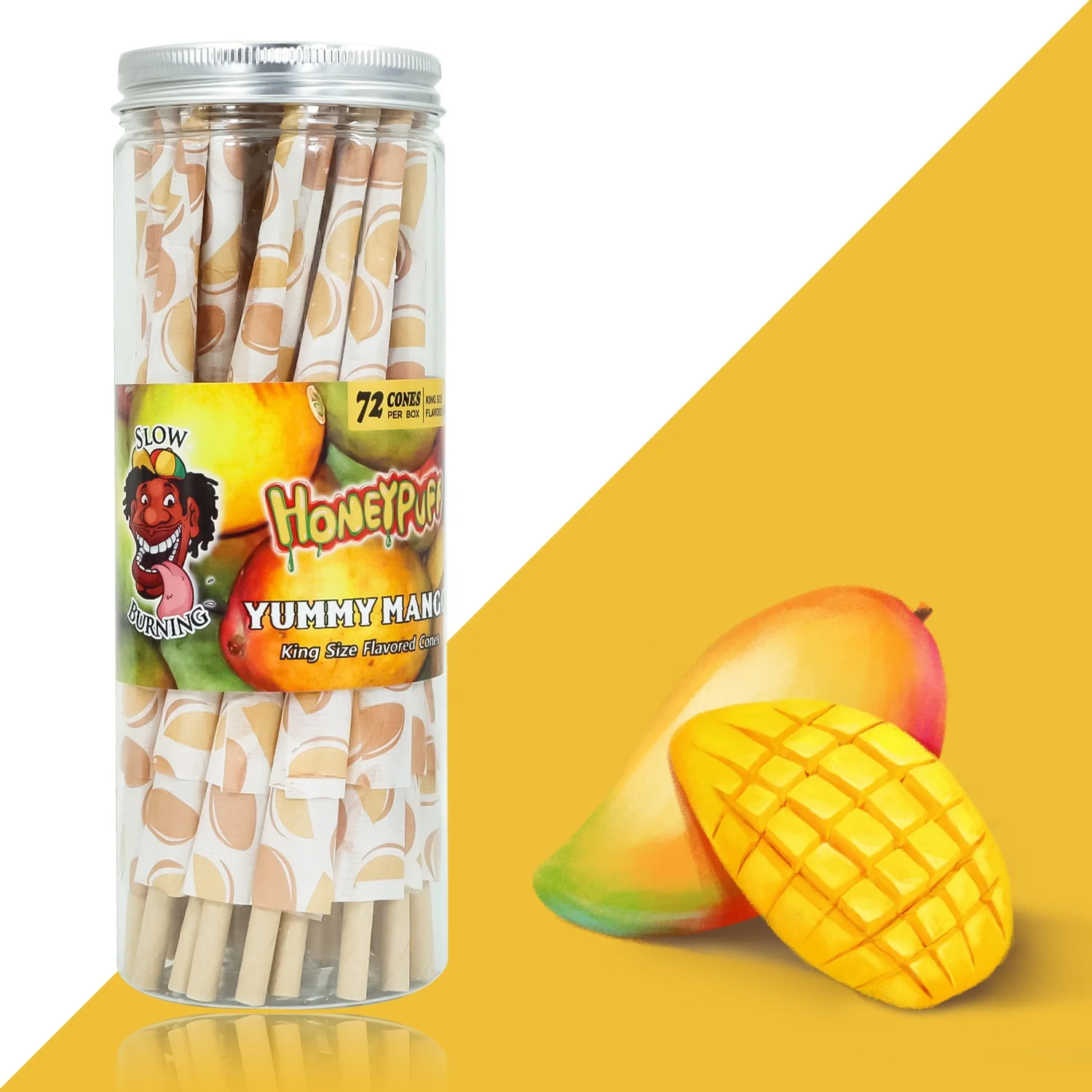 Новая тарелка для сигарет HONEYPUFF бумага фруктовый вкус 72 упаковки консервированные аксессуары курения
