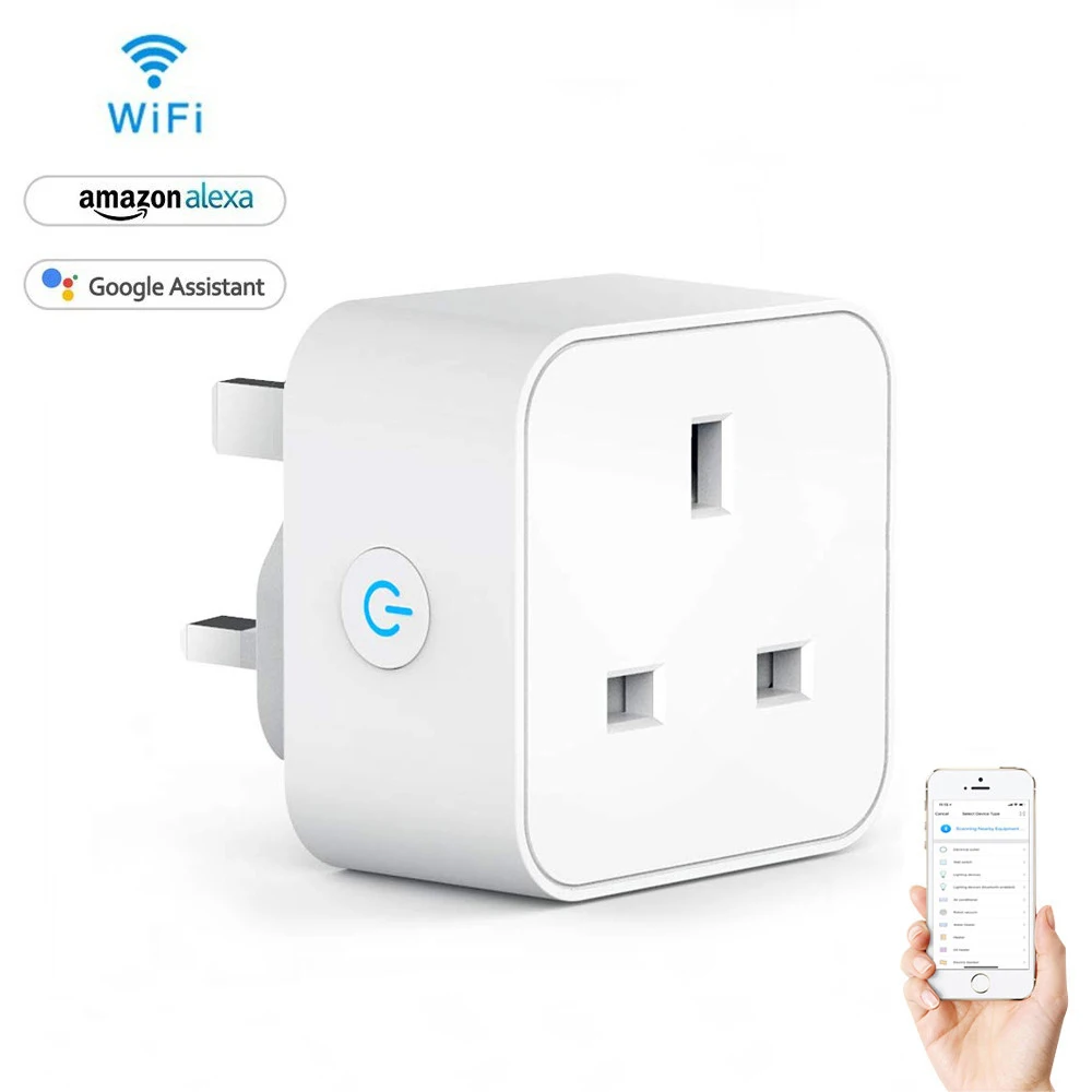 Tuya Mini Wifi Smart Plug UK Wifi Smart Plug Socket Compatible With Alexa,Google Home and IFTTT