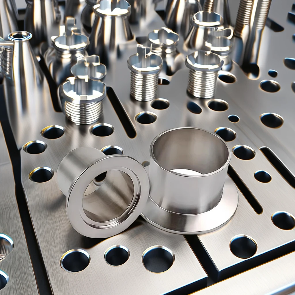 304 vacuum quick  FerruleKF25 long weld flange ,KF vacuum stub standard vacuum fittings 30mm