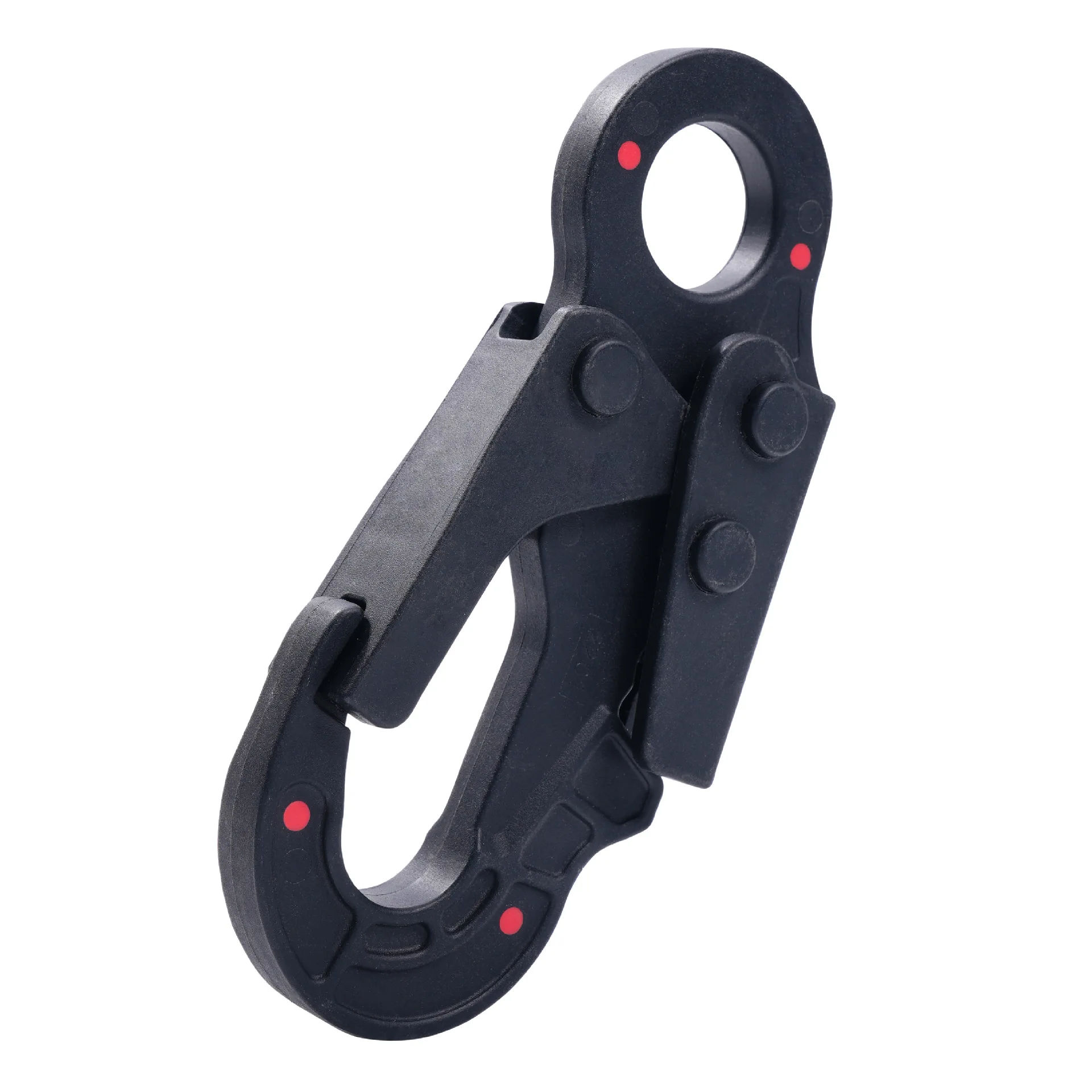 Opening Safety Scaffold Insulation Overmolded Safety Snap Hook for Fall Protection/Electrician work Dielectric Plastic Snap Hook