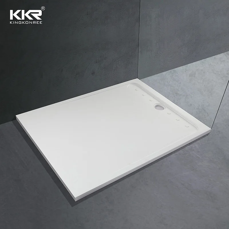 Custom solid surface shower base acrylic shower tray