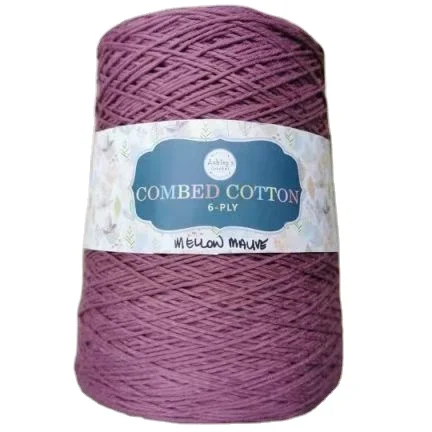 Китайская Фабрика необычной пряжи, количество, цвет и количество пряжи и упаковка могут быть изготовлены по индивидуальному заказу, чесаный хлопок, 6-слойный шарик пряжи