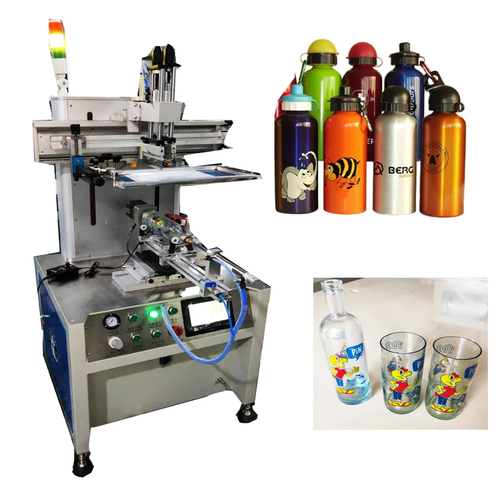 Cosmetic jar bottle tube multi color Serigrafia Maquina printer