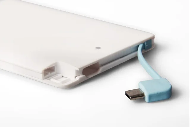 Mobile phone credit card power bank slim portable battery charger customized logo