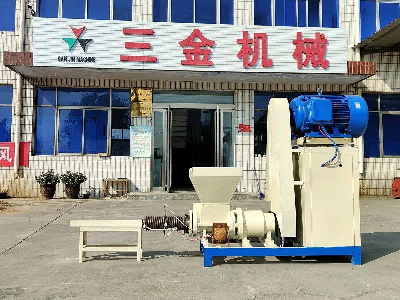 Hot Sell Automatic Straw Wood Chips Log Press Charcoal Briquette Production Line Machine Price