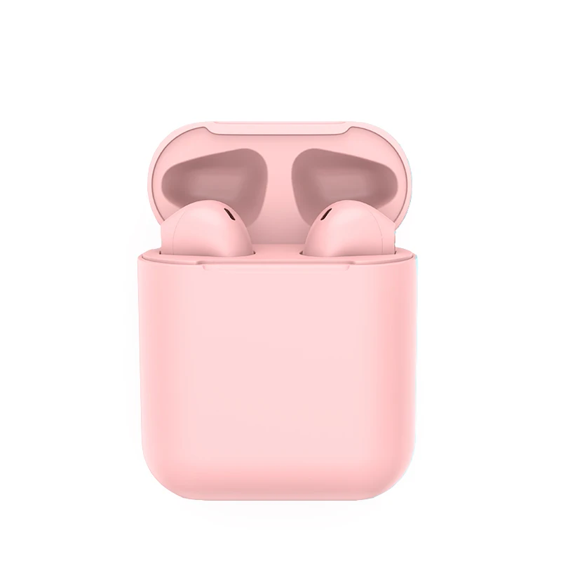 KUULAA Amazon Top Seller Cheap Macarons Colorful i12 Tws V5.0 Sport Wireless Headphones Earphones