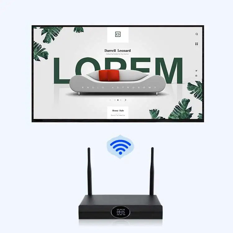 Rk3288 четырехъядерный с системой Android Edp Lvds Hd Ethernet Linux Digital Signage Media Player Box