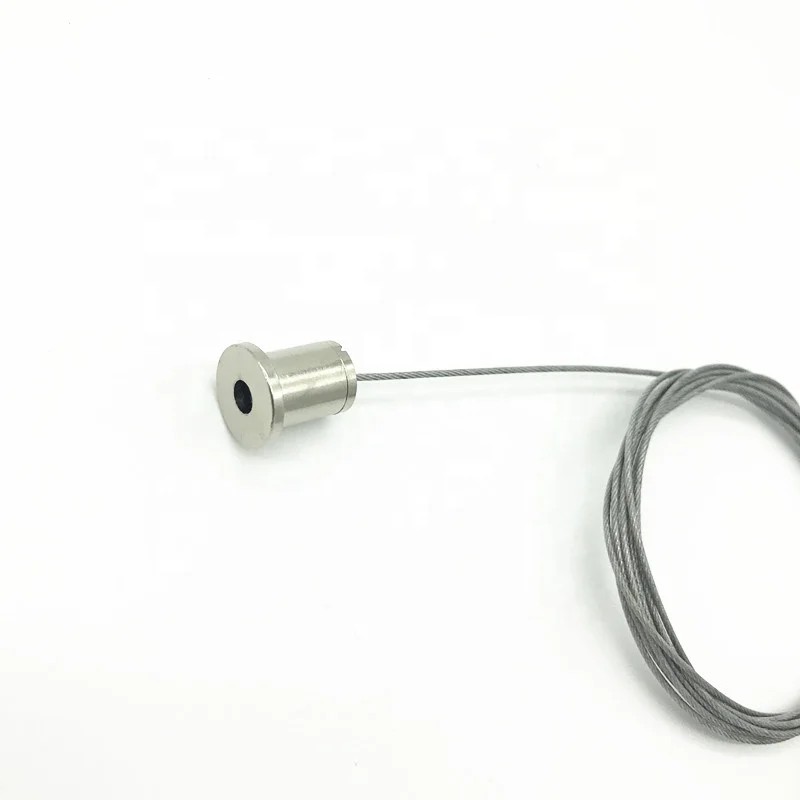 High quality 2 meter steel wire rope aluminum groove line lamp surface mounted office lamp hanging rope