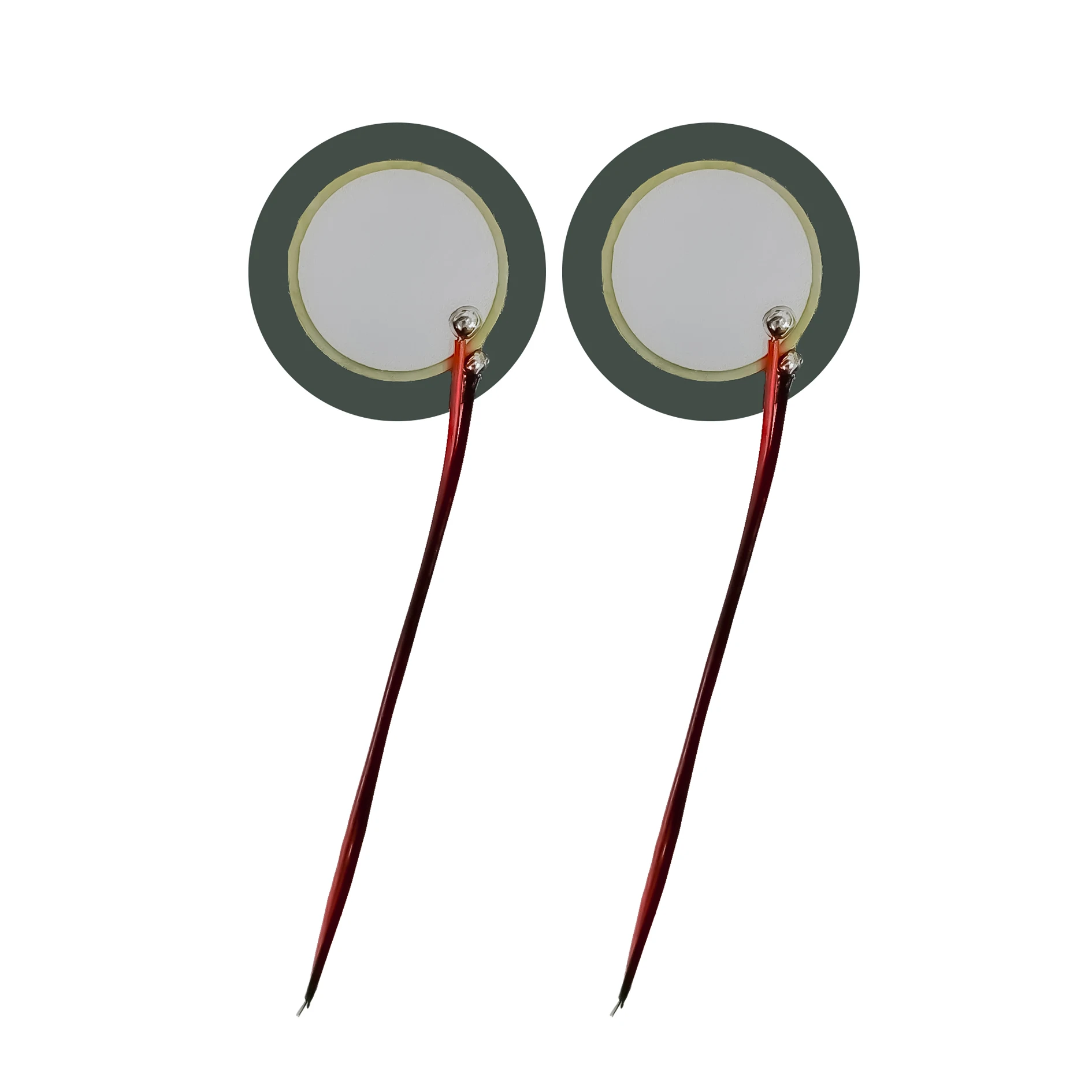 Manufacturer 25mm Piezo Ceramic Buzzer Iron Chip Ceramic Buzzer with wires for Mouse-Repellers Christmas Greeting Cards Toys