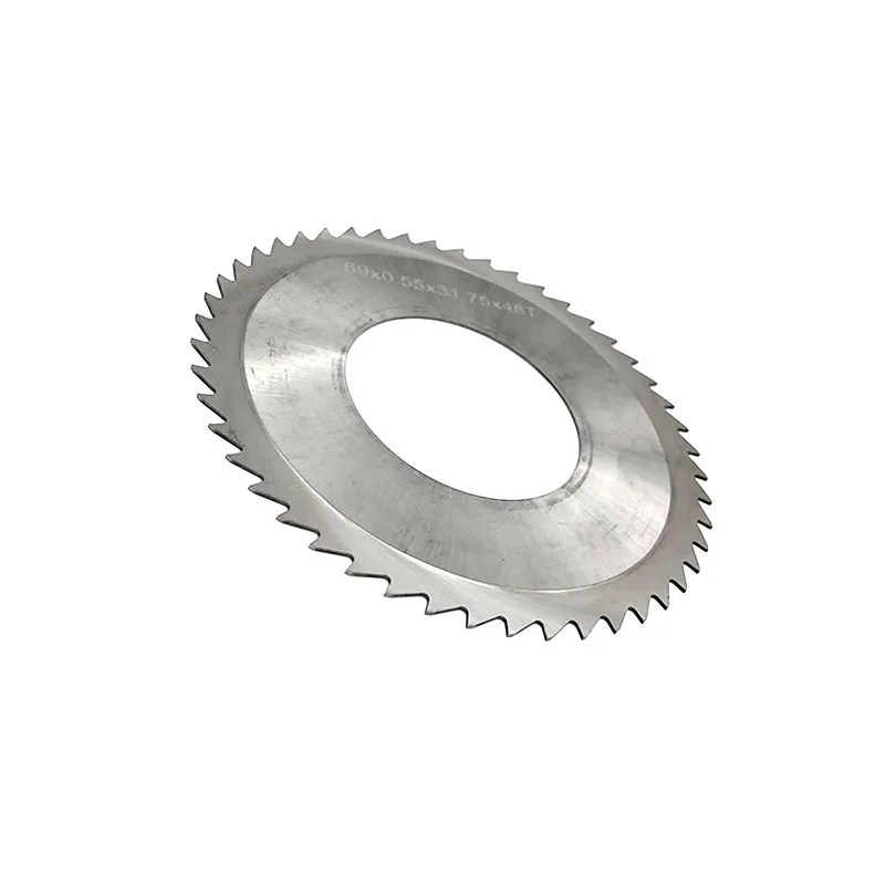 Custom Coated 69mm Cemented Carbide Saw Blade for Flat Knitting Machine Needle Plate Milling Groove